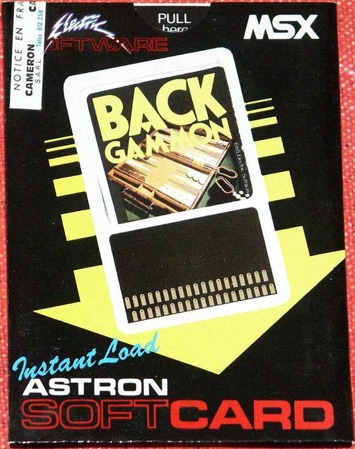Backgammon box art for MSX